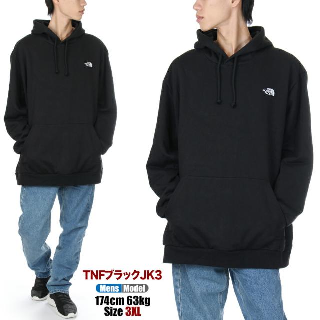【ビッグサイズ】ノースフェイス パーカー メンズ レディース THE NORTH FACE スモールロゴ スウェット プルオーバー パーカ ロゴ 裏起毛 大きいサイズ ゆったり 大きめ オーバーサイズ ビッグ 秋 冬 暖かい USAモデル ブランド 3XL 4XL 5XL 4L 5L 6L 黒 グレー NF0A8D66_2