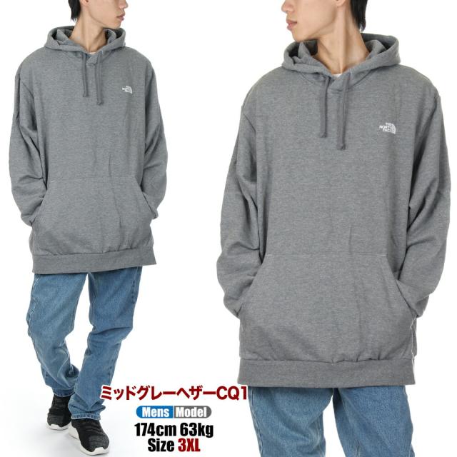 【ビッグサイズ】ノースフェイス パーカー メンズ レディース THE NORTH FACE スモールロゴ スウェット プルオーバー パーカ ロゴ 裏起毛 大きいサイズ ゆったり 大きめ オーバーサイズ ビッグ 秋 冬 暖かい USAモデル ブランド 3XL 4XL 5XL 4L 5L 6L 黒 グレー NF0A8D66_3