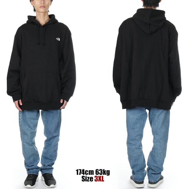 【ビッグサイズ】ノースフェイス パーカー メンズ レディース THE NORTH FACE スモールロゴ スウェット プルオーバー パーカ ロゴ 裏起毛 大きいサイズ ゆったり 大きめ オーバーサイズ ビッグ 秋 冬 暖かい USAモデル ブランド 3XL 4XL 5XL 4L 5L 6L 黒 グレー NF0A8D66_4