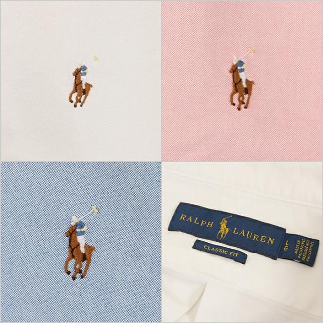 ラルフローレン 半袖 シャツ メンズ レディース POLO RALPH LAUREN 半袖シャツ USAモデル オックスフォードシャツ ボタンダウンシャツ 大きいサイズ クラシックフィット おしゃれ ビジネス カジュアル 無地 ブランド 綿 コットン100％ ホワイト 白 ピンク 青 XS S M L XL 2XL_9