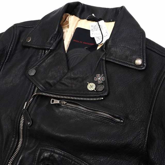 新品 DEUS EX MACHINA レザーライダースジャケット 【サイズ：S】 ブラック ダブル THE BOLT JACKET デウスエクスマキナ  メンズ 5CH/L03235/GDEC21/HMの通販はau PAY マーケット - LOOOOOW | au PAY マーケット－通販サイト