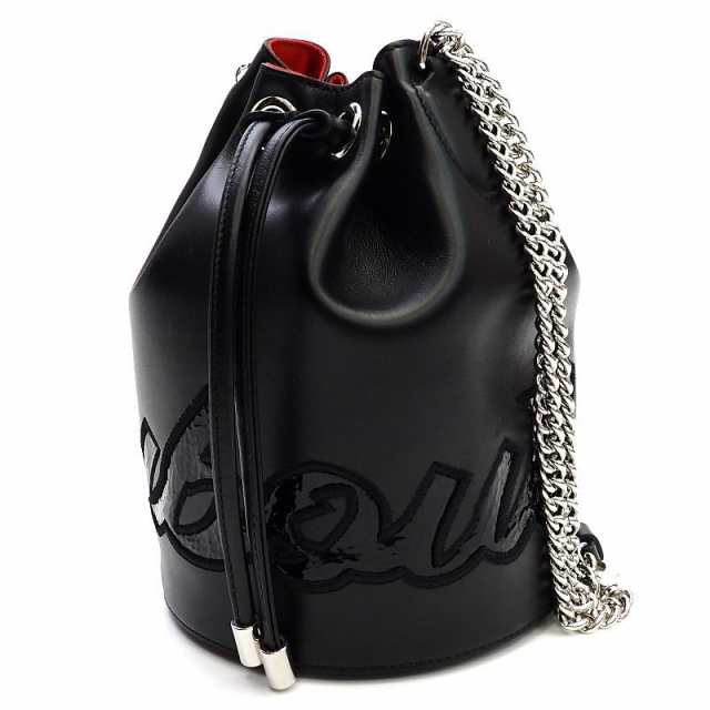 新品 Christian Louboutin マリージェーン ショルダーバッグ ブラック 黒 MARIE JANE BUCKET CALF PARIS/VINTAGE チェーン クリスチャンの通販は