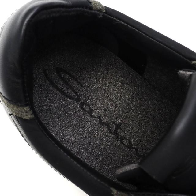 新品 Santoni スニーカー 【サイズ：UK7.5】 オリーブ/ブラック 