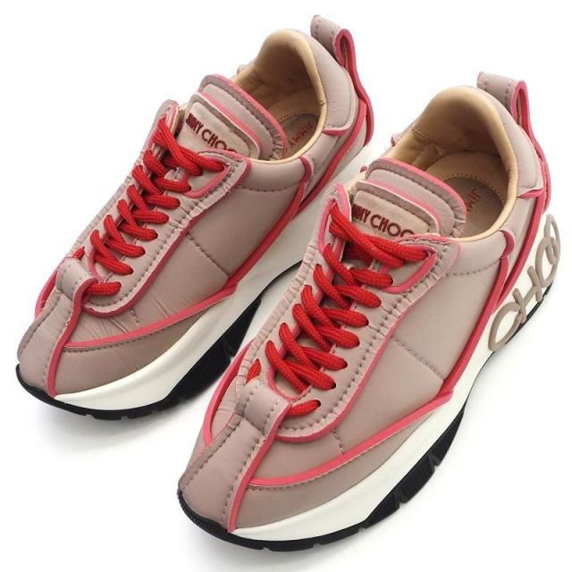 未使用品 JIMMY CHOO スニーカー 【サイズ：34】 BALLET PINK/RED RAINE ジミーチュウ レディース 5L/A03227/FNOV18/HM/SYMの通販は 30,250円