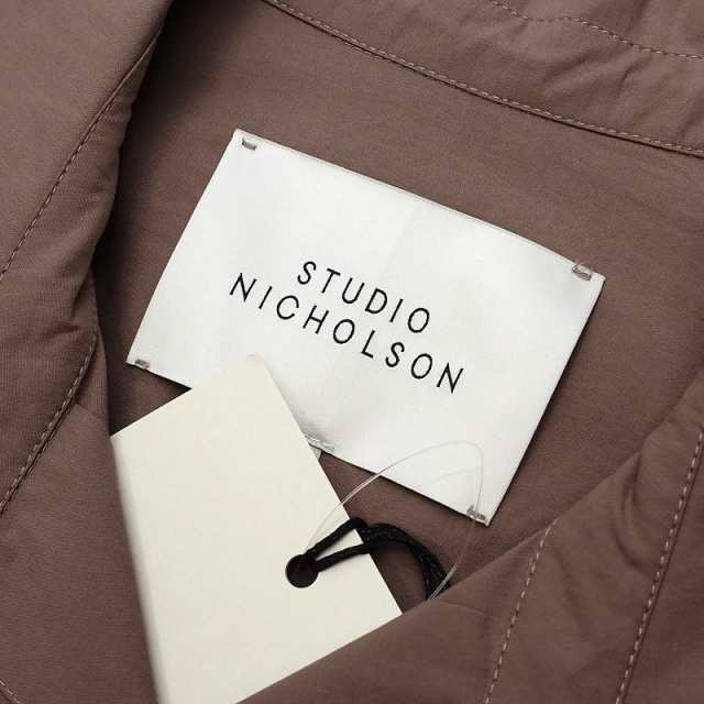 新品 STUDIO NICHOLSON 長袖シャツ 【サイズ：S】 CLAY DRAWSTRING