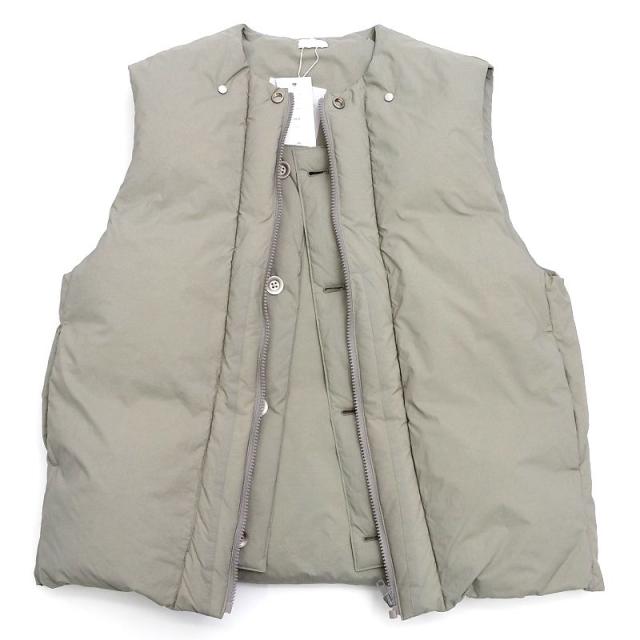 未使用品 SEEALL ミニマル ダウンベスト 【サイズ：2】 KHAKI 