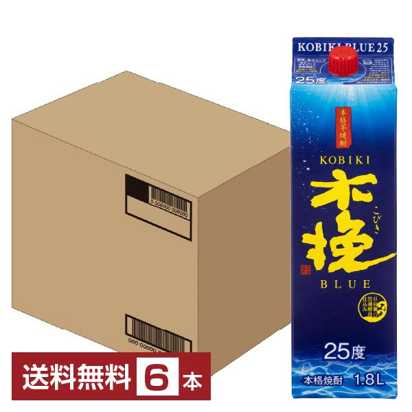 雲海酒造 本格芋焼酎 さつま木挽 ブルー 25度 日向灘黒潮酵母仕込み 紙パック 1800ml 1.8L×6本 1ケース 芋焼酎