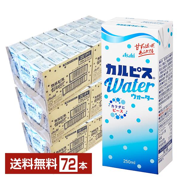 エルビー カルピスウォーター 250ml 紙パック 24本×3ケース（72本） 送料無料