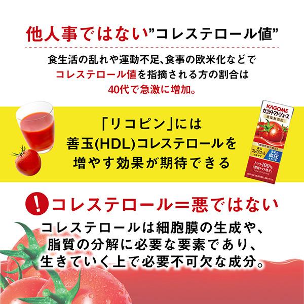 機能性表示食品 カゴメ トマトジュース 食塩無添加 200ml 紙パック 24本×4ケース（96本） 送料無料_1