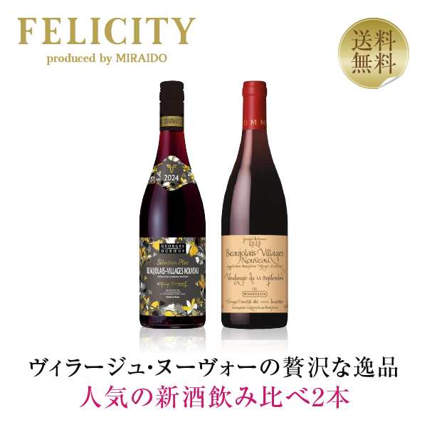 ポイント5倍 ボジョレー ヌーヴォー 2024 モメサン＆ジョルジュ デュブッフ ヴィラージュ ヌーヴォー 2本セット 750ml×2