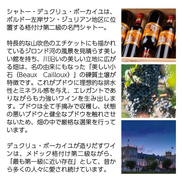 赤ワイン フランス ボルドー シャトー デュクリュ ボーカイユ 2022 750ml 格付け第2級_2
