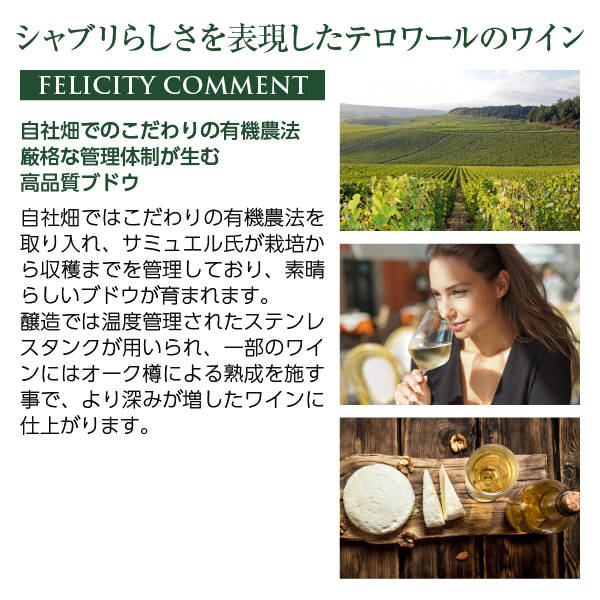 白ワイン フランス ブルゴーニュ サミュエル ビロー シャブリ グラン クリュ ブランショ 2022 750ml_8
