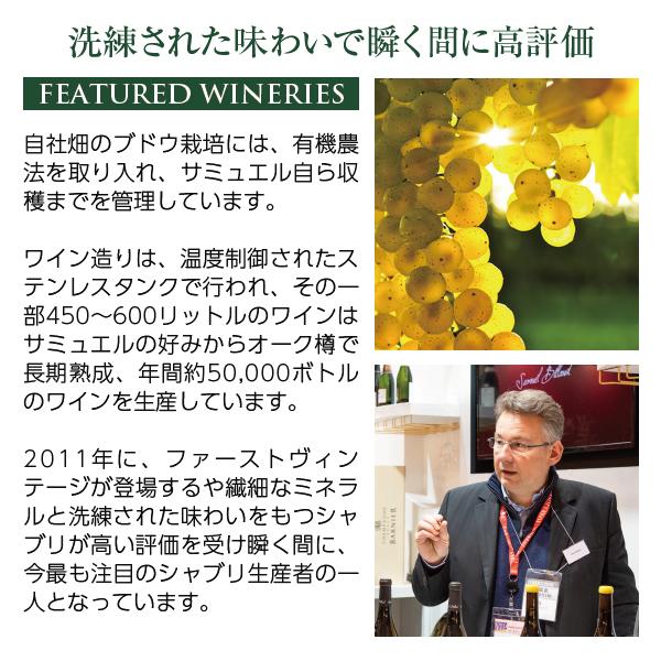 白ワイン フランス ブルゴーニュ サミュエル ビロー シャブリ グラン クリュ ブランショ 2023 750ml_4