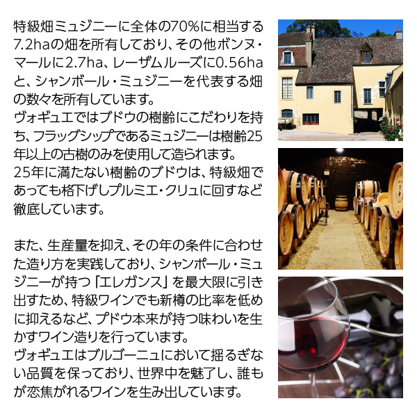 赤ワイン フランス ブルゴーニュ コント ジョルジュ ド ヴォギュエ シャンボール ミュジニー 2020 750ml