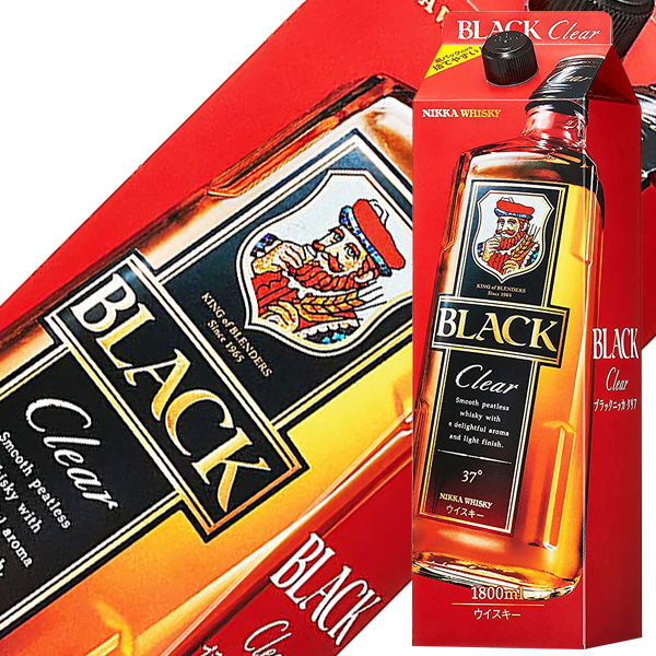 ウイスキー ブラックニッカ クリア 37度 正規 1800ml 紙パック 洋酒