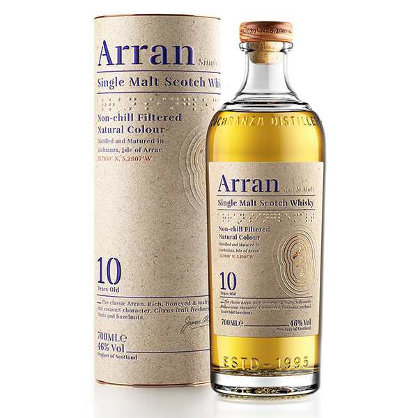 ウイスキー アラン モルト 10年 46度 正規 円筒箱付 700ml 包装不可 シングルモルト 洋酒