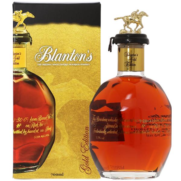 ウイスキー ブラントン ゴールド 51.5度 並行 箱付 700ml バーボン 洋酒 1梱包6本まで 包装不可