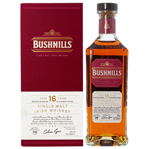 ブッシュミルズ シングルモルト 16年 アイリッシュウイスキー 40度 正規 箱付 700ml 洋酒