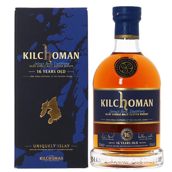ウイスキー キルホーマン 16年 アイラ シングルモルト スコッチ ウイスキー 50度 箱付 700ml 洋酒