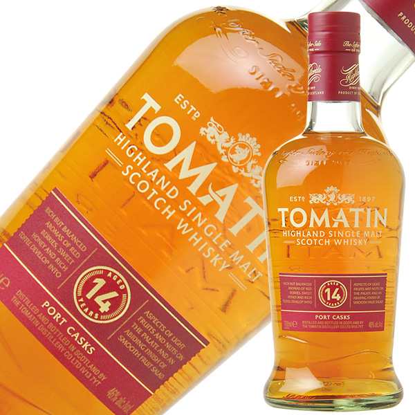 ウイスキー トマーティン 14年 ポート カスク 46度 並行 箱なし 700ml シングルモルト 洋酒 包装不可の通販は