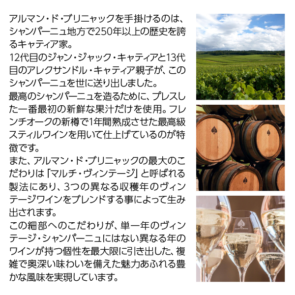 シャンパン フランス アルマン ド ブリニャック ブリュット ロゼ 箱なし 750ml 送料無料_2