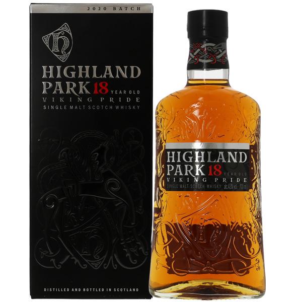 ハイランドパーク 18年 ヴァイキング プライド シングルモルト スコッチウイスキー 43度 並行 箱付 700ml 洋酒 包装不可