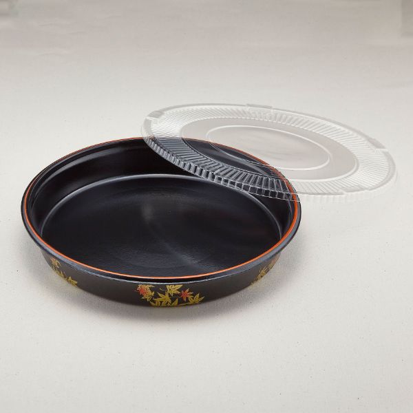 (150枚) 弁当容器 すし桶 2 もみじ透明セット 青葉紙業 00010819