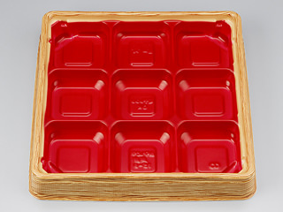 (400枚) 弁当容器 BFハカマ集膳15-9杉板赤本体(N) シーピー化成 00297494の通販は