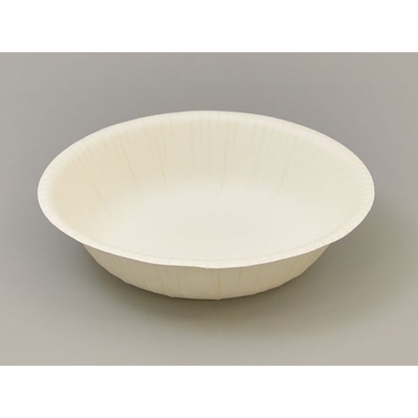 テイクアウト 紙皿 ナチュラルパルプボウル 15cm【weeco】 耐水 耐油 紙製容器 413807【1200枚入/ケース】