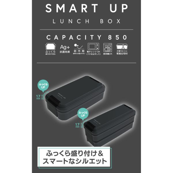 (30枚) 弁当容器 SMART UP ランチボックス二段保冷ケース付 BLW-38HE 00416976の通販は