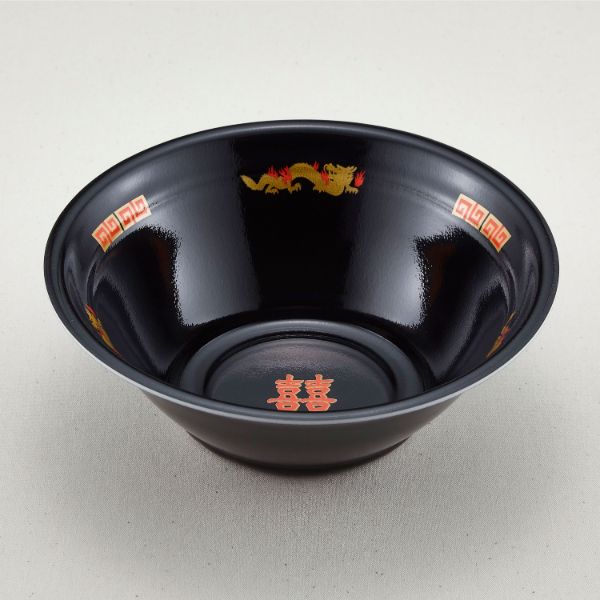 (600枚) 弁当容器 ラーメン 大(本体)黒龍(600) 青葉紙業 00429537その他使い捨て食器