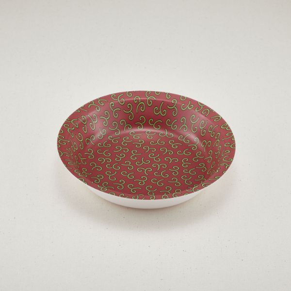 (500枚) 弁当容器 まるざら 205(本体)耐熱赤からくさ 青葉紙業 00429696の通販は