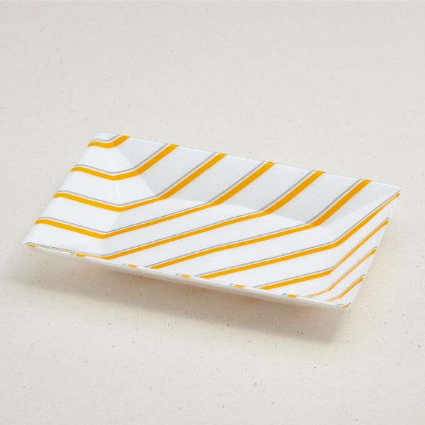 (600枚) 弁当容器 ひらざら 16 ストライプ 青葉紙業 00430279