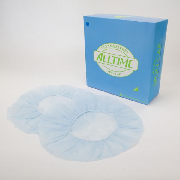 使い捨てキャップ 東京メディカル スパンキャップ FG-253 ブルー 箱入 00432854【800枚】の通販は