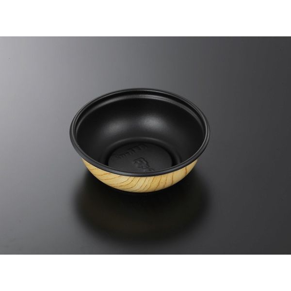 (400枚) どんぶり容器 SD 庵里丼 M17深 BK-輪Y 身 中央化学 00460886