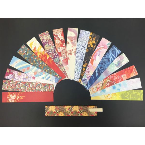 箸袋 箸袋きものランダムミックス 18種L 37.7mm×188mm【weeco】 使い捨て 業務用 紙 飲食店 00485416【5000枚入/ケース】の通販は