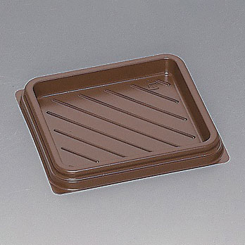 (1200枚) 軽食容器 Fパレ W-80 ブラウン 福助工業 00506849の通販は 16,863円