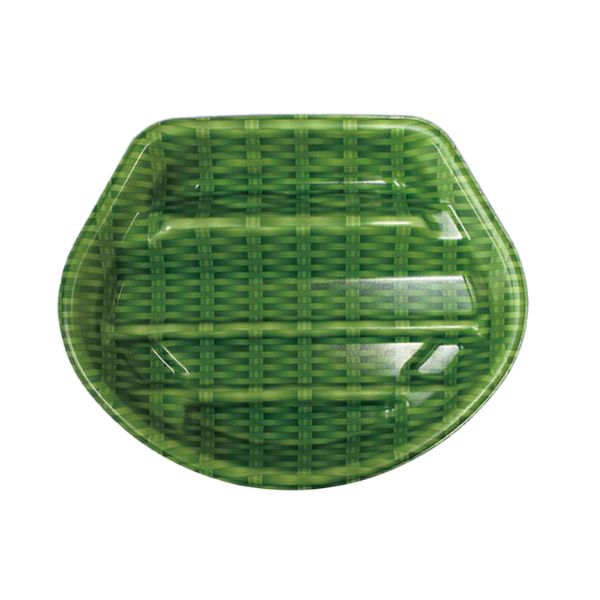 (450枚) 惣菜容器 夢扇20本体 竹かご緑 デンカポリマー 00525847の通販は 17,468円
