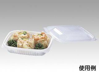 惣菜容器 Fカップ C-18W 本体・蓋セット 福助工業 800枚(50枚×16)の通販は