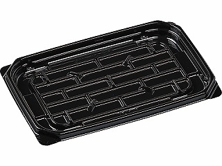 (1600枚) 軽食容器 AP-717S 本体 黒 エフピコ 00570402の通販は