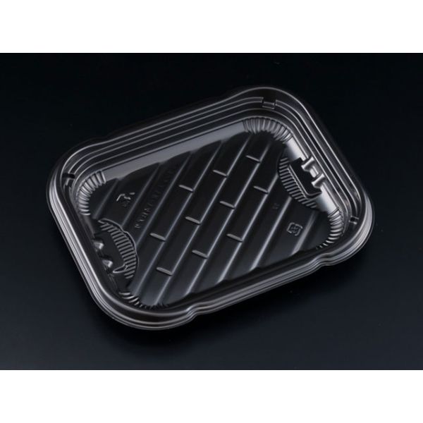 (600枚) 軽食容器 ペットクッカー デリシェフ 18-14B浅 黒 本体 リスパック 00626435の通販は 27,973円