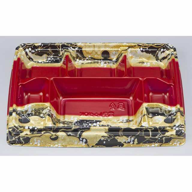 (600枚) 弁当容器 BFハカマ膳8-1 国風赤 本体(N) シーピー化成 00670261の通販は
