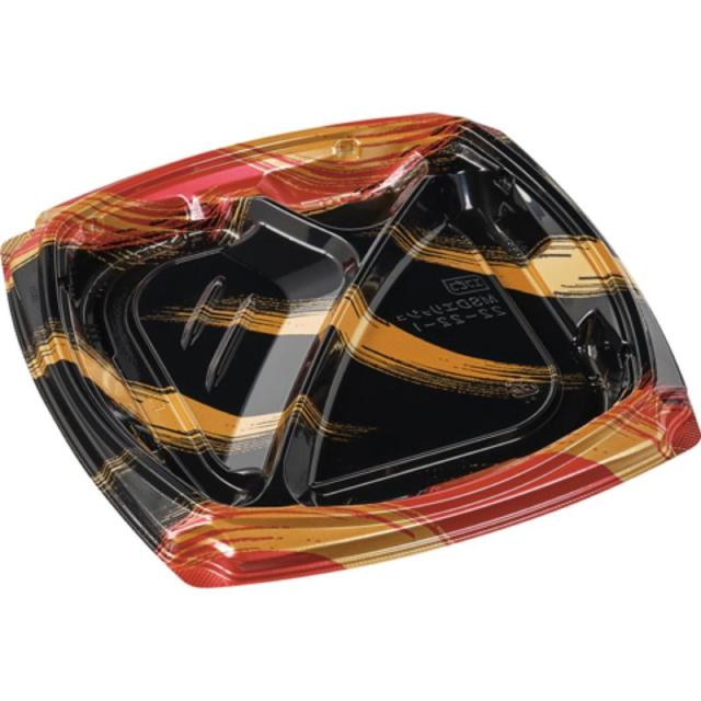 (600枚) 弁当容器 MSDエリッシュ22-22-1 はけ嵐赤 エフピコ 00676525