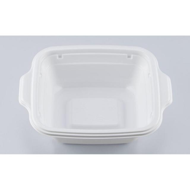 (600枚) 弁当容器(プラスチック製) BFランチ角385 ホワイト 本体 シーピー化成 00745457の通販は