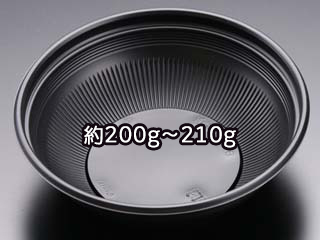 (600枚) どんぶり容器 バイオデリカ 真椀170B 黒 リスパック 00755441