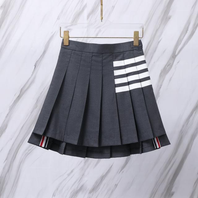 THOM BROWNE TBトム ブラウン クラシックカラー ウーブン ホワイト フォー バー ベーシック スカートの通販は