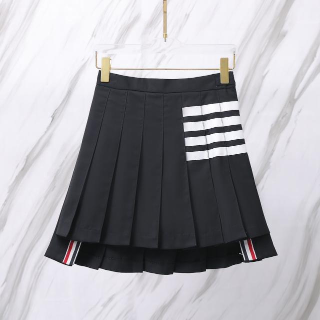 THOM BROWNE TBトム ブラウン クラシックカラー ウーブン ホワイト フォー バー ベーシック スカートの通販は