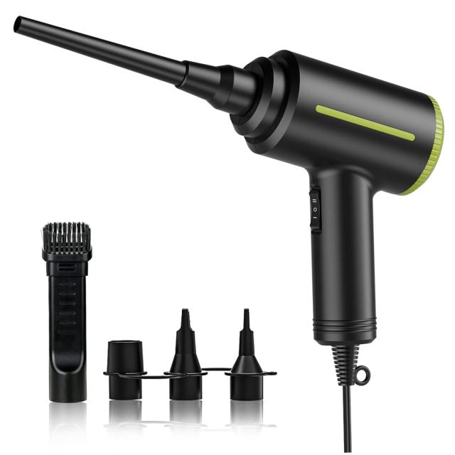 電動エアダスター 電気 空気 ダスター ハンドヘルド エア ブロワー 500W 40000RPM 強力 エア ダスター 有線 エア ダスター コンピュー タキーボード 電子機器 クリーニング用の通販は