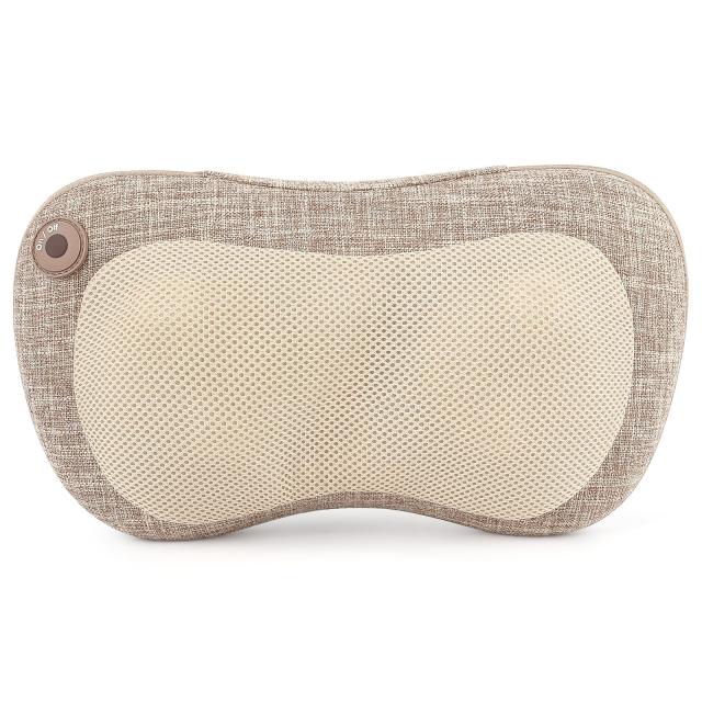 マッサージクッション 首 新機構マッサージャー マッサージ機 マッサージピロー 枕 肩こり マッサージ器 腰痛 背中 腰 かたこり マッサージ 温熱機能 タイマー オフィス 家庭用 敬老の日 プレゼント ギフト ベージュの通販は 8,029円