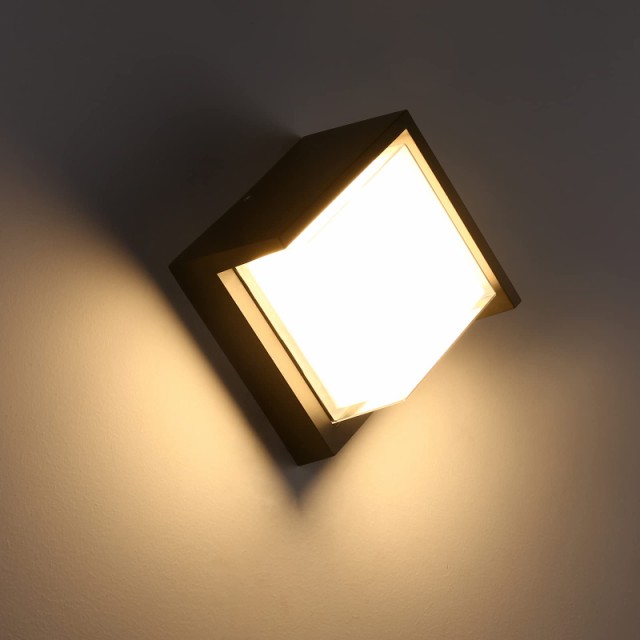 LED ブラケットライト 玄関ライト ポーチライト 防雨型 IP65 門柱灯 ウォールランプ 壁掛け灯 玄関照明 壁掛け照明 間接照明 勝手口 外灯 玄関灯 ウォールライト 防犯ライト 装飾ランプ 階段 廊下 庭園灯 18W（ウォームホワイト）の通販は